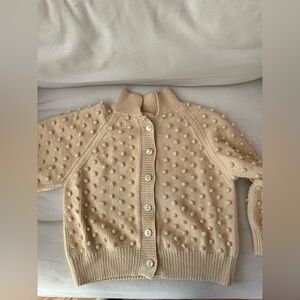 Misha and puff cotton popcorn cardigan